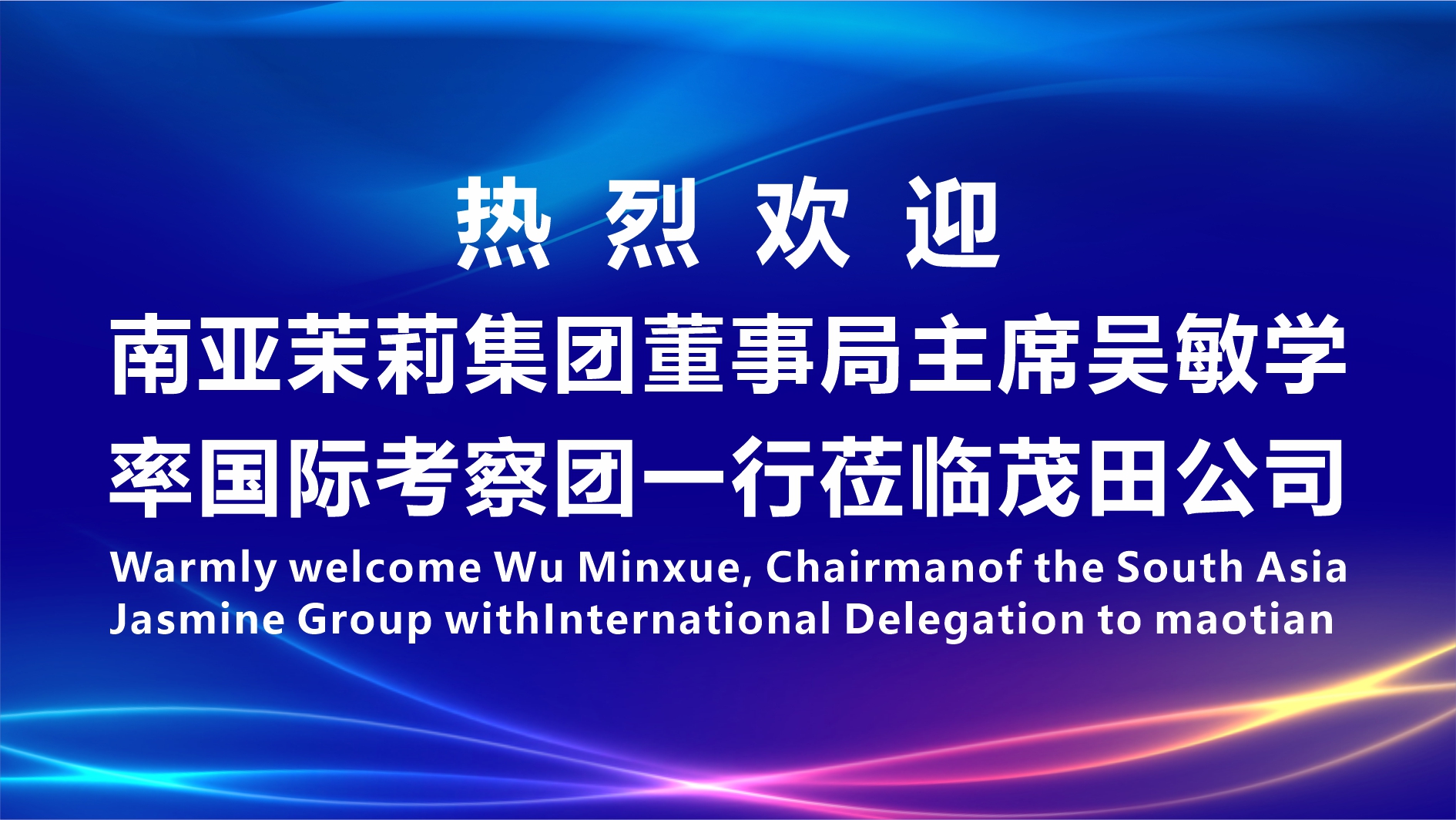 有朋自遠方來，不亦樂乎 | 南亞茉莉集團董事局主席吳敏學(xué)率國際考察團一行蒞臨茂田公司